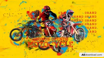 Motorcycle Grunge Opener Openers template preview