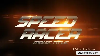 Movie Title - Speed Racer Titles template preview