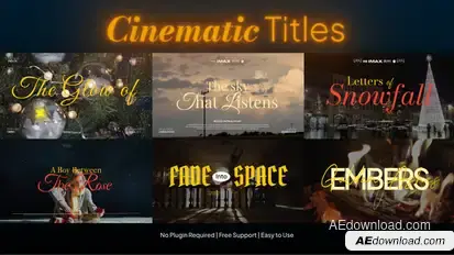 Movie Title Cinematic Titles template preview