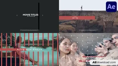 Movie Titles Opener for After Effects Openers template preview