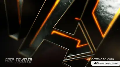 Movie Trailer And Logo Opener 3D Logo Stings template preview