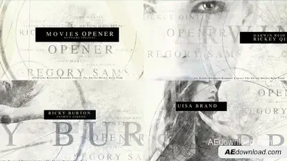 Movies Opening Openers template preview