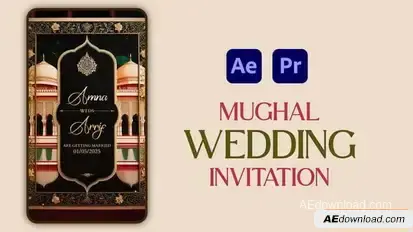 Videohive Mughal Wedding Invitation Openers template preview