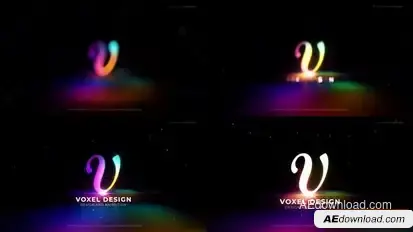 Multi Color Logo Reveal Logo Stings template preview