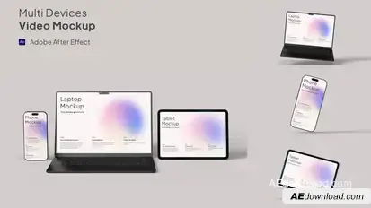 Multi-Device Video Mockup for App Promo & UI Presentation Product Promo template preview