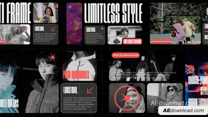 Multi Frame Video Displays template preview