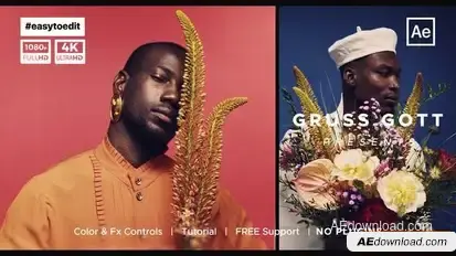 Multi Frame Slideshow Opener Openers template preview
