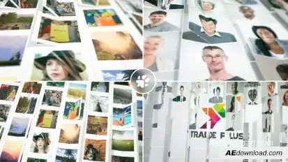 Multi Images Fold Reveal Logo Stings template preview