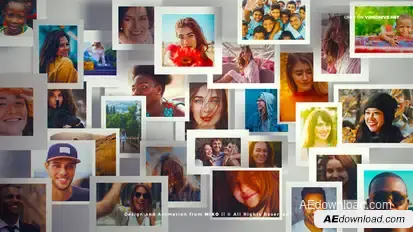 Community - Multi Photo Frames Logo Opener Logo Stings template preview