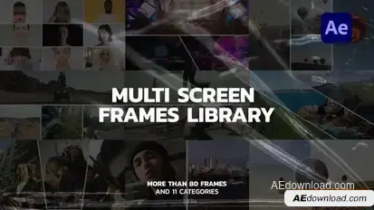 Multi Screen Frames Library Openers template preview