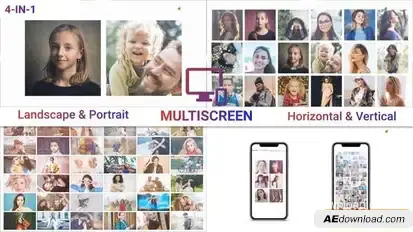 Multi Screen Intro Openers template preview