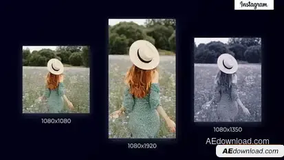 Multi Screen Instagram Openers template preview