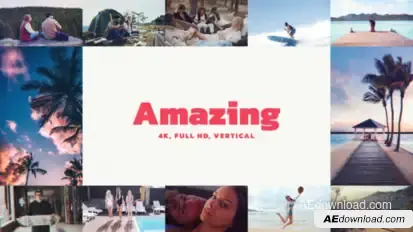 Multi Screen Intro Video Displays template preview