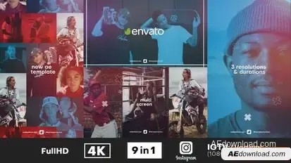 Multi Screen Intro Opener Openers template preview