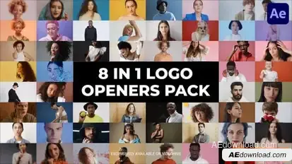 Multi Screen Mosaic Logo Openers Openers template preview