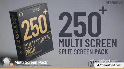 Multi Screen Pack Video Displays template preview