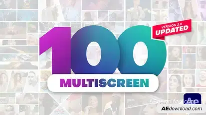 Multiscreen Pack Video Displays template preview