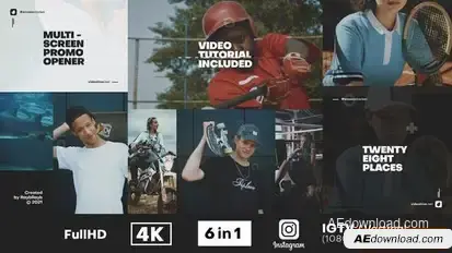 Multi Screen Promo Opener Openers template preview