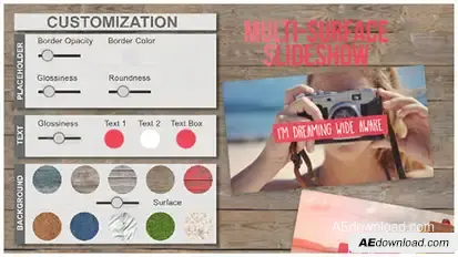Multi-Surface SlideShow Video Displays template preview