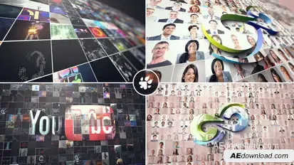 Multi Video 3D Logo Logo Stings template preview