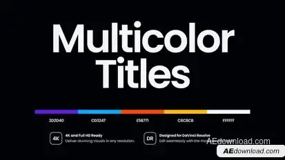 Multicolor Titles Titles template preview