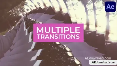 Multiple Transitions for After Effects Elements template preview