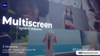 Multiscreen Dynamic Slideshow Video Displays template preview