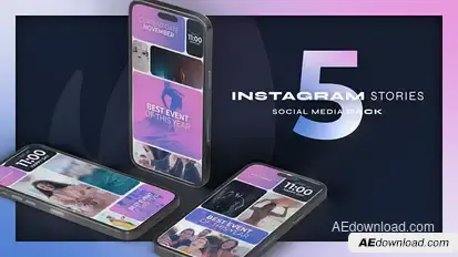 Multiscreen Instagram Reel Pink Product Promo template preview