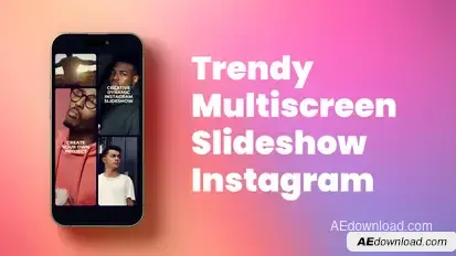 Multiscreen Instagram Slideshow Openers template preview