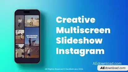 Multiscreen Instagram Slideshow Openers template preview