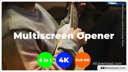 Multiscreen Intro broadcast-packages template preview