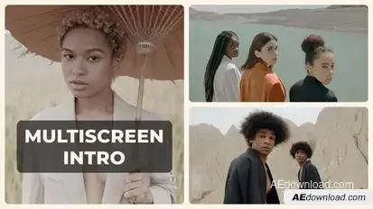 Multiscreen Intro Openers template preview