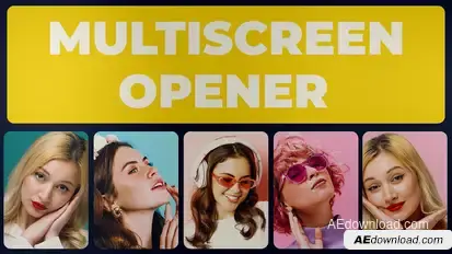 Multiscreen Opener broadcast-packages template preview