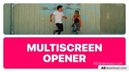 Multiscreen Opener V1 Video Displays template preview