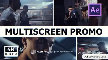 Multiscreen Promo - Dynamic Intro - Split Screen Opener Openers template preview