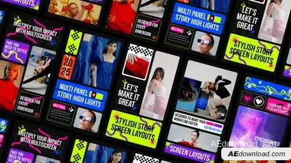 Multiscreen Reels Elements template preview