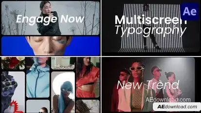 Multiscreen Slides for After Effects Openers template preview