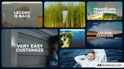 Multiscreen Slideshow Video Displays template preview