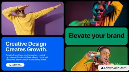 Multiscreen Slideshow Branding Video Displays template preview