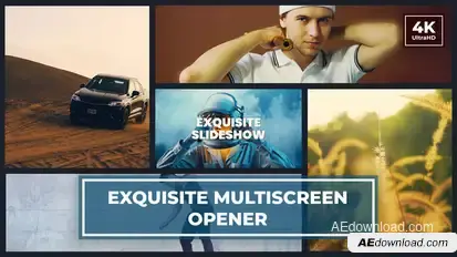 Multiscreen Slideshow | Dynamic Start Opener Video Displays template preview