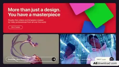 Multiscreen Slideshow Promo Video Displays template preview