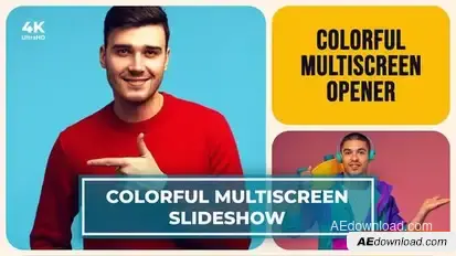 Multiscreen Slideshow | Split screen Opener | Dynamic Opener | Typography Intro Openers template preview