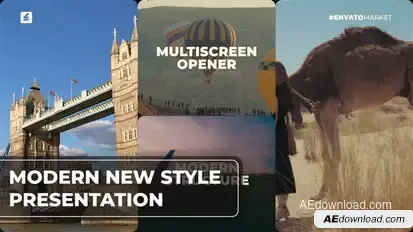 Multiscreen Slideshow | Split Screen Opener Openers template preview