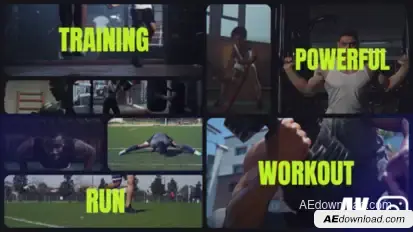 Multiscreen Sports Opener Video Displays template preview