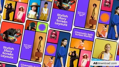 Multiscreen Story Elements template preview