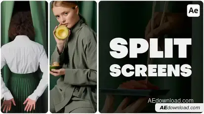 Multiscreen Transitions | Split Screen Elements template preview