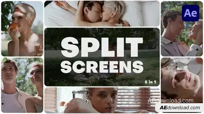 Multiscreen Transitions - Split Screen Elements template preview
