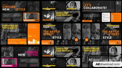 Multiscreens Typography Titles template preview