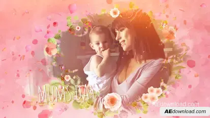 Mums Day Slideshow Video Displays template preview
