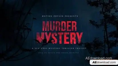 Murder Mystery Suspense Trailer Openers template preview